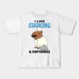 I like Cooking and Capybaras Kids T-Shirt